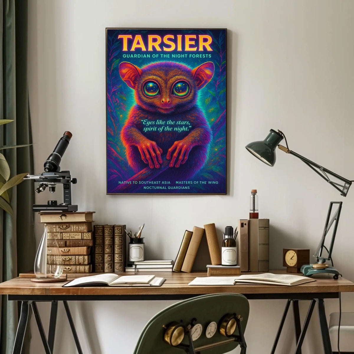 Tarsier Guardian of the Night Forests Poster