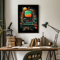 Retro Tech Fusion Poster