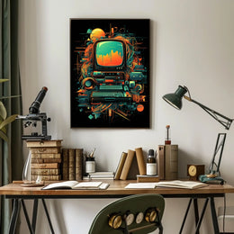 Retro Tech Fusion Poster