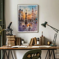 Urban Elegance at Dusk Poster PosterGoat