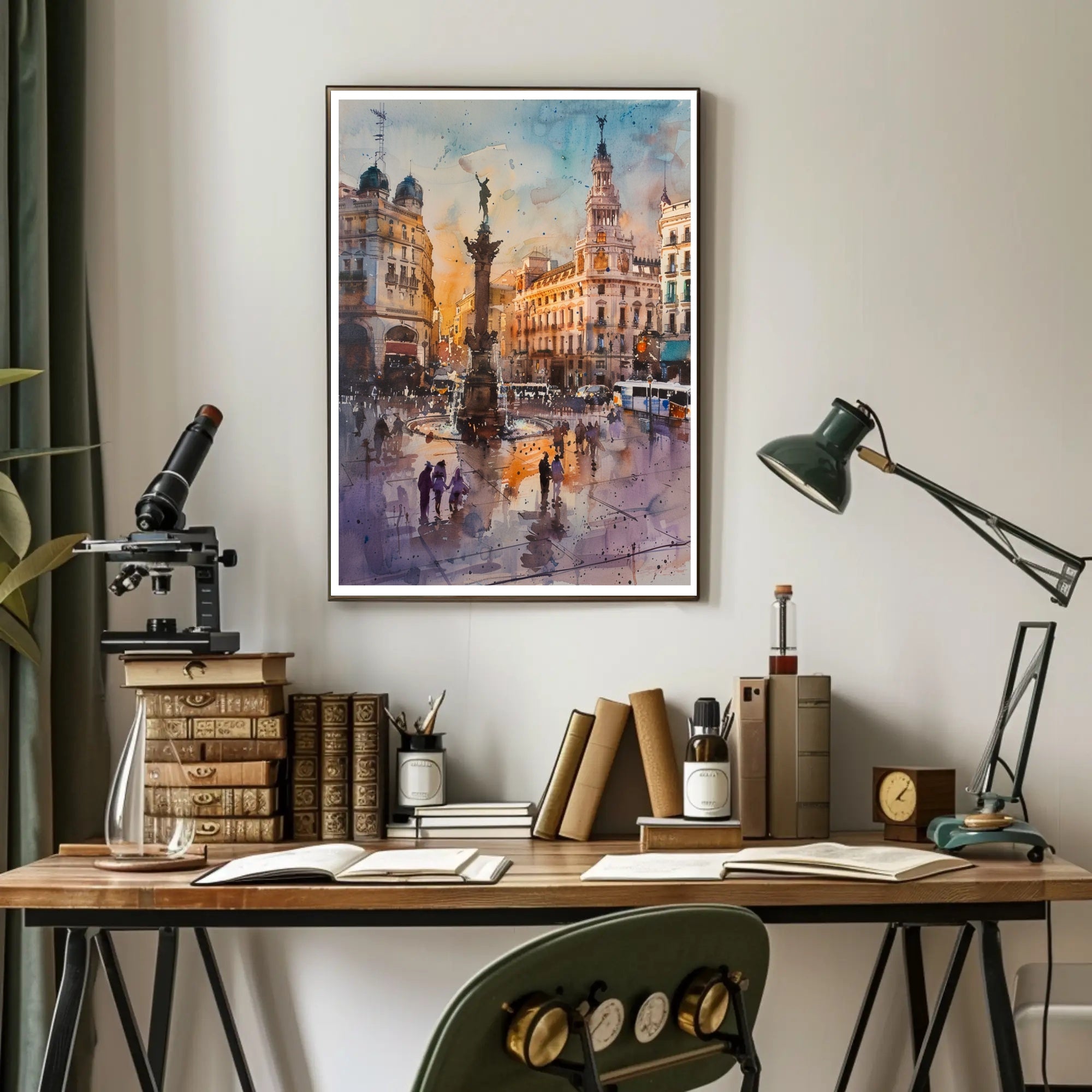 Urban Elegance at Dusk Poster PosterGoat