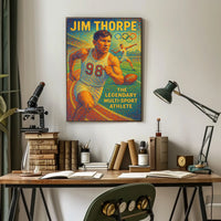 Jim Thorpe Iconic Multi-Sport Legend Poster