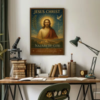Jesus Christ Faith-Inspired Art: Motivational or Quote Poster