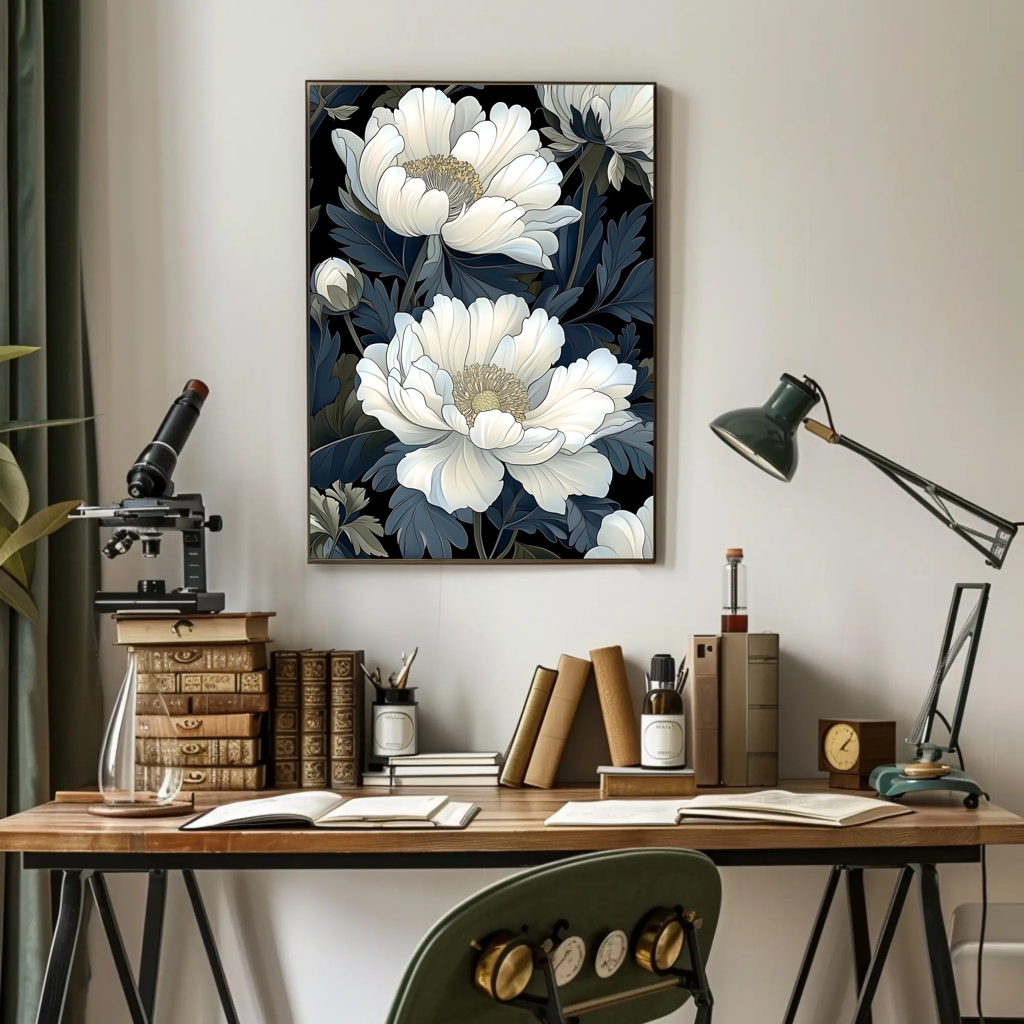 Elegant Blooms Art Print Wall Decor