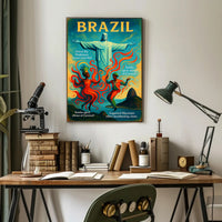 Christ the Redeemer and the Spirit of Carnival Poster PosterGoat