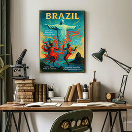 Christ the Redeemer and the Spirit of Carnival Poster PosterGoat