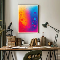 Colorful Splatter Art Poster