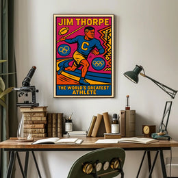 Jim Thorpe Legendary Athlete Poster
