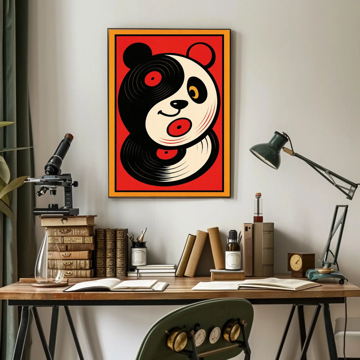 Vinyl Panda Poster