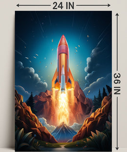 Rocket Launch Adventure Poster