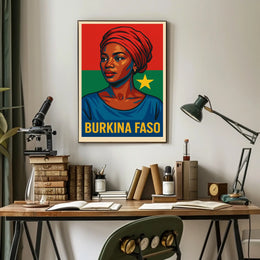 Burkina Faso Cultural Portrait Poster
