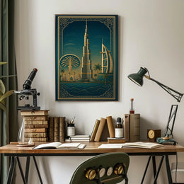 Iconic Dubai Landmarks Poster