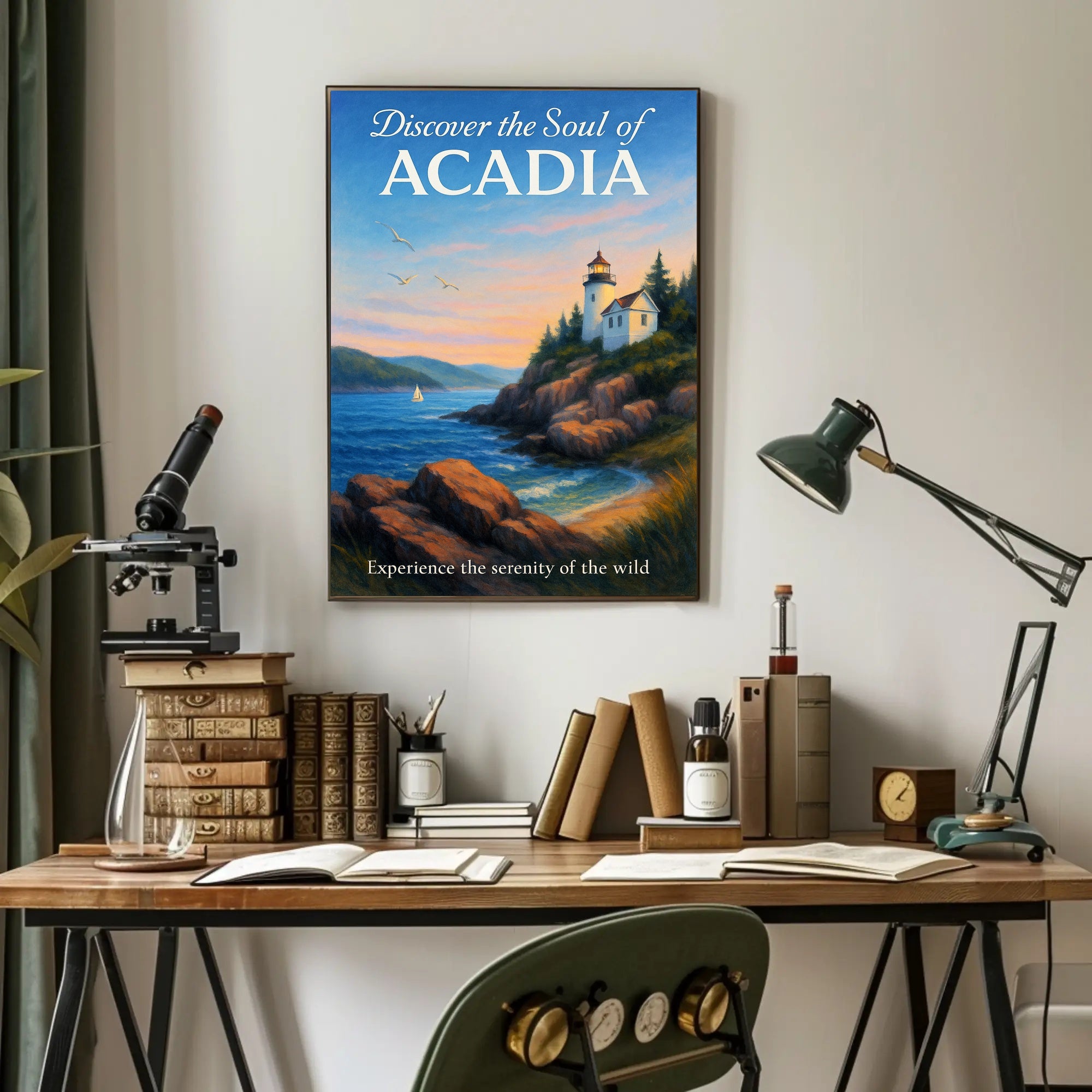 Discover the Soul of Acadia Poster