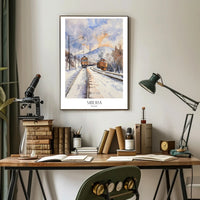 Siberia Winter Scene: Serene Travel Poster PosterGoat