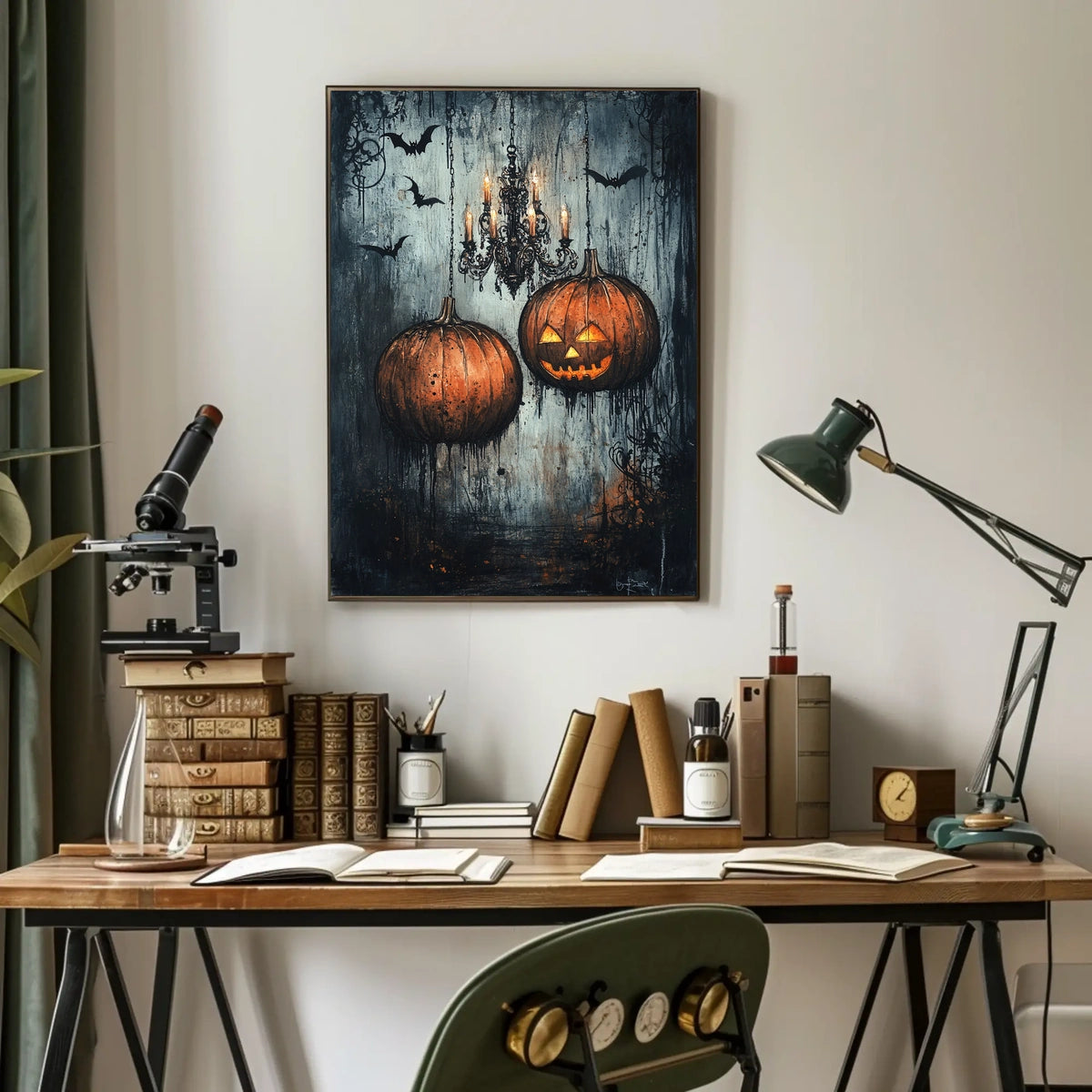 Halloween Night Jack-o'-Lantern Glow Artistic Poster