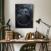 Gothic Mirror and Ravens Abstract, Artistic, or Pop Culture Poster
