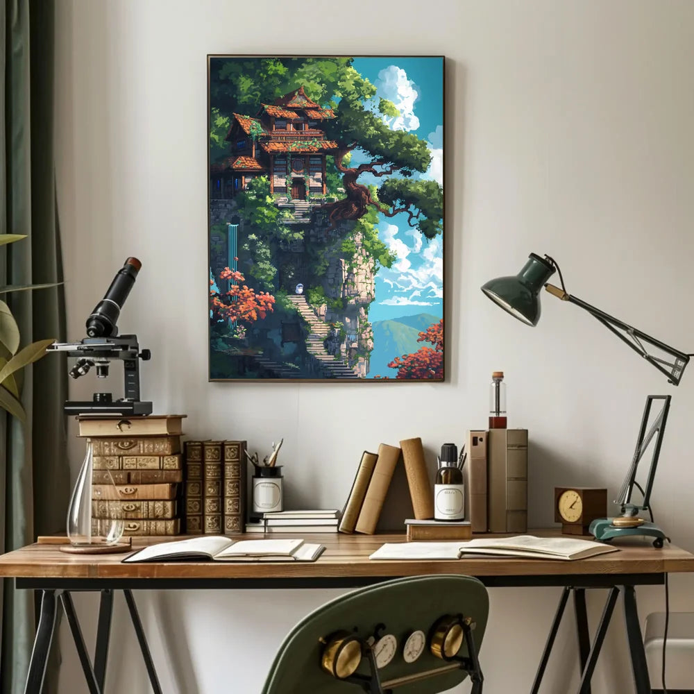 Enigmatic Visual Storytelling Art Poster