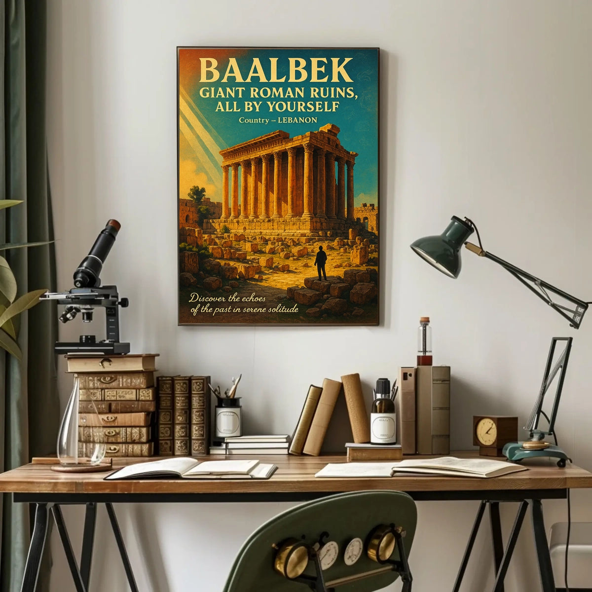 Discover Baalbek Giant Roman Ruins Poster