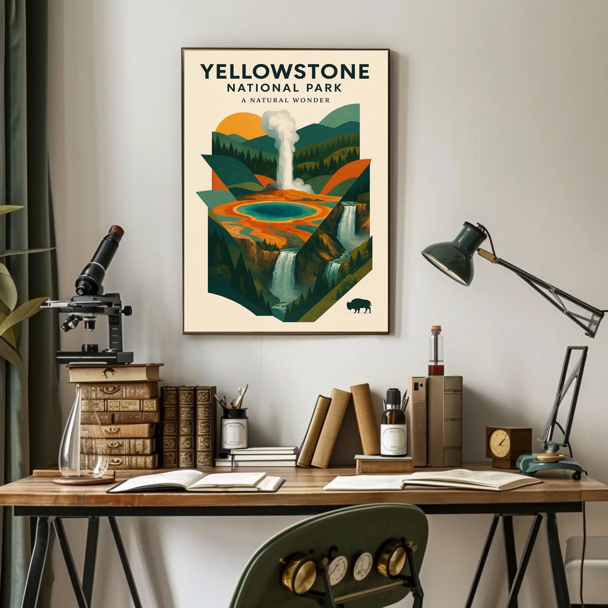 Yellowstone National Park A Natural Wonder Poster