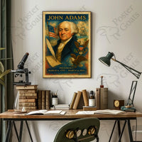 John Adams Historic Patriotic Art Historical or Presidential Poster