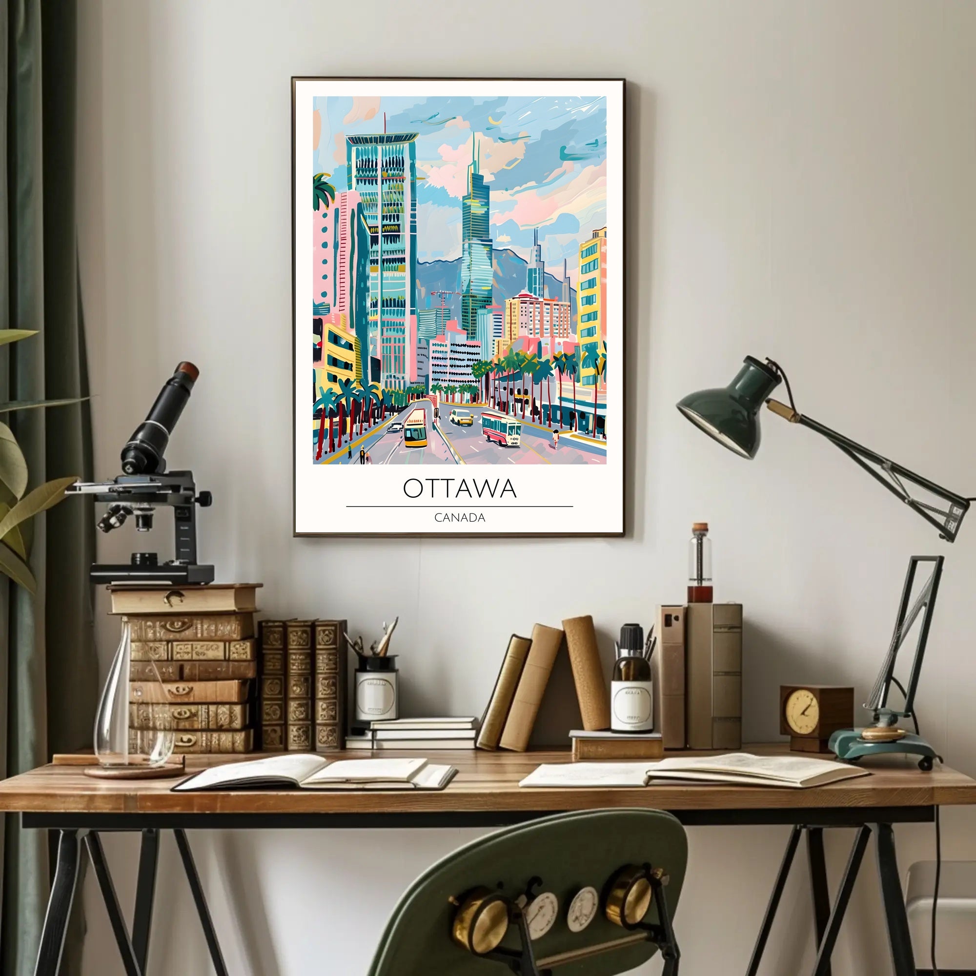 Vibrant Cityscape of Ottawa Poster PosterGoat