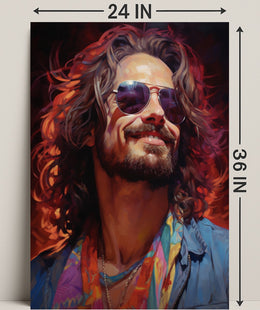 Vibrant Portrait Of A Free Spirit Poster PosterGoat