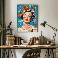 Butterfly Reverie Colorful Surreal Wall Art Print
