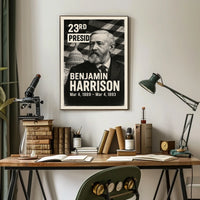 Benjamin Harrison 23rd President of the United States Digital Montaje Poster