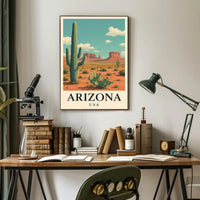 Arizona Desert Adventure Travel Poster