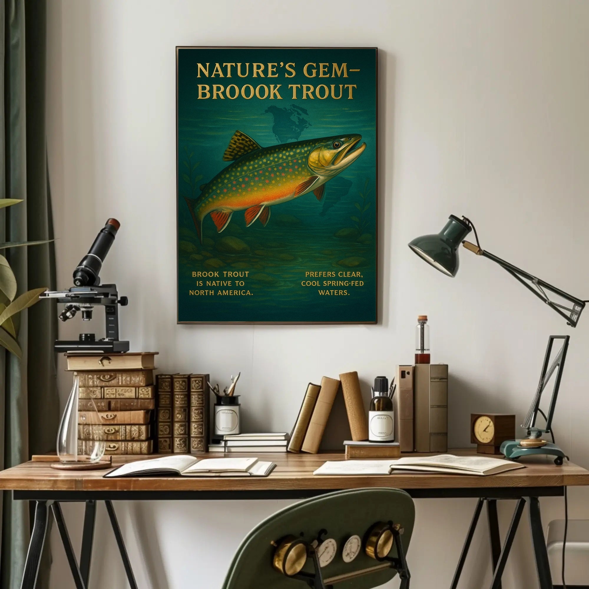 NatureS Gem Brook Trout Poster