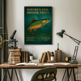 NatureS Gem Brook Trout Poster