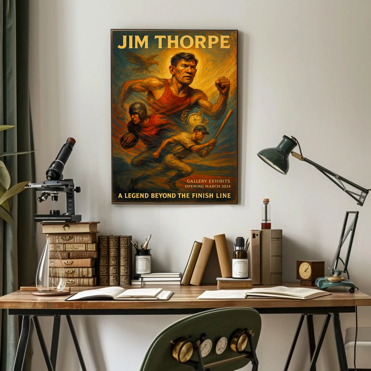 A Legend Beyond the Finish Line Jim Thorpe Poster