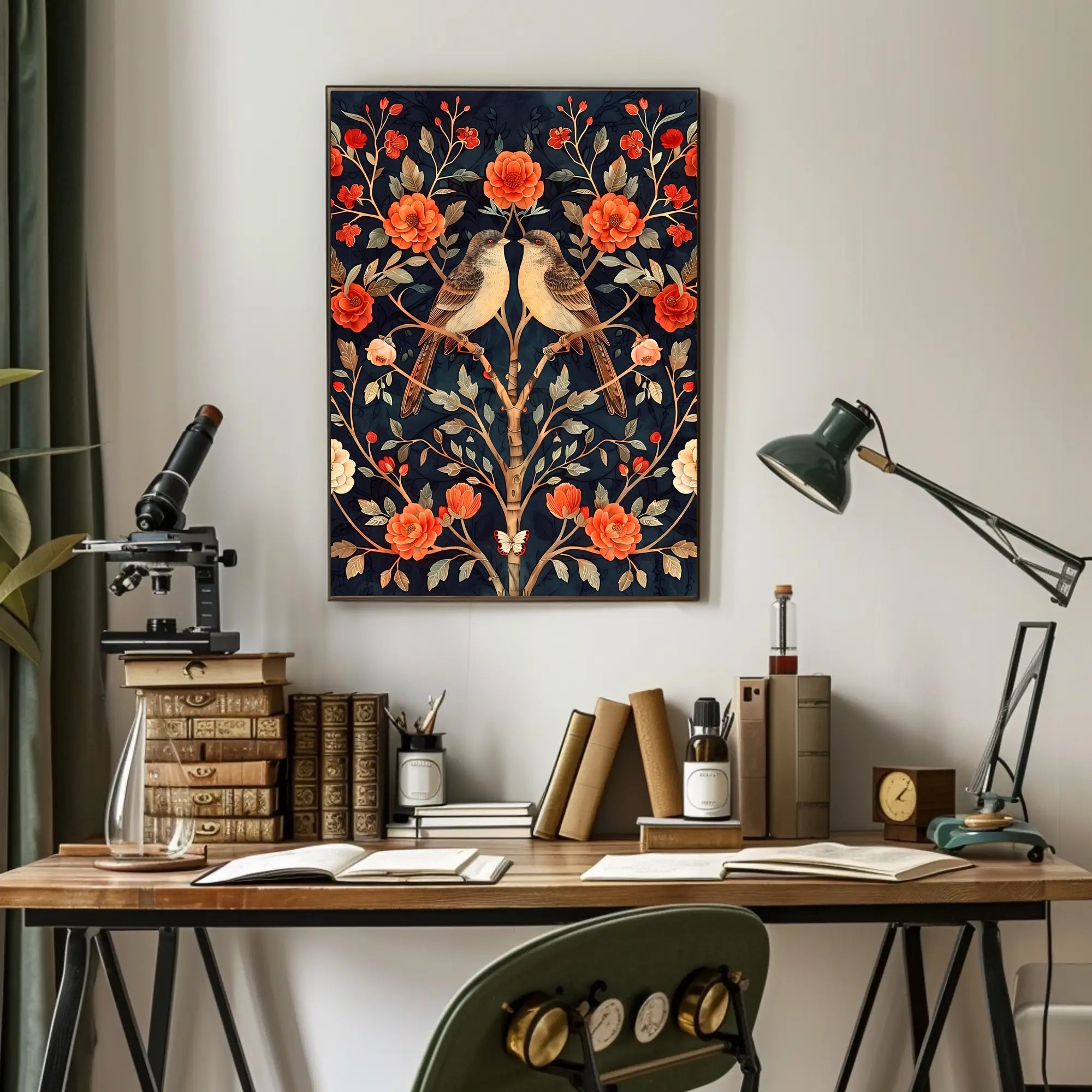 Floral Harmony Wall Art Print for Home Decor