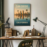 San Diego Skyline Poster