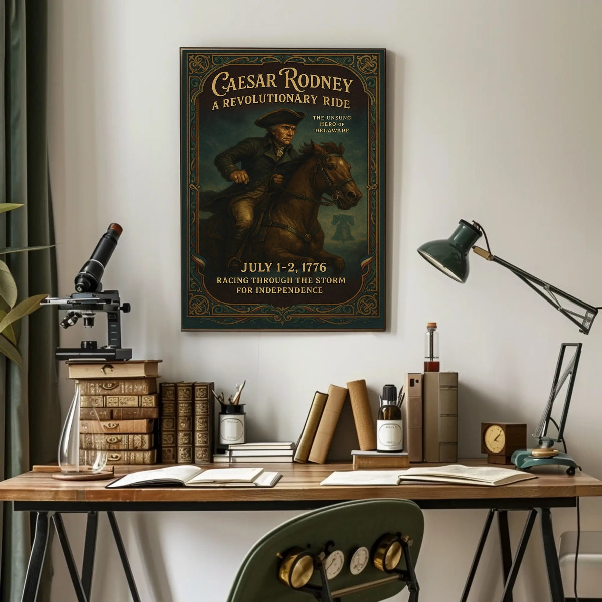 Caesar Rodney A Revolutionary Ride Poster