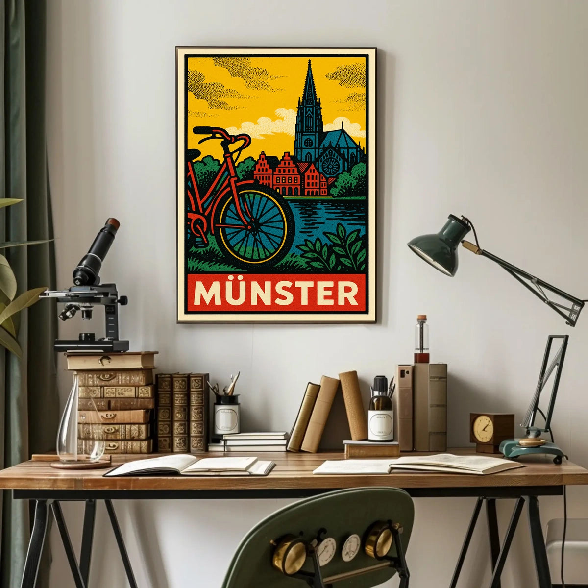 Münster Travel Poster