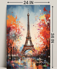 Eiffel Tower In Autumn Poster