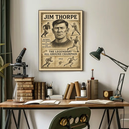 The Legendary All-Around Champion Jim Thorpe Poster