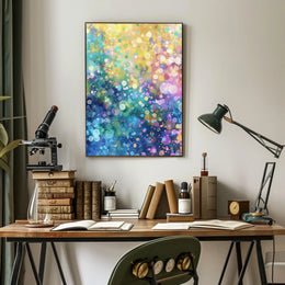Colorful Bubble Abstraction Abstract Poster