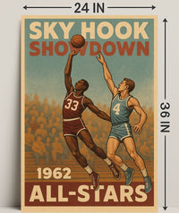 SKY HOOK SHOWDOWN: Vintage Sports Poster