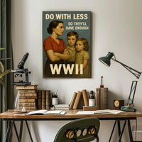 Do With Less WWII Homefront Poster Poster
