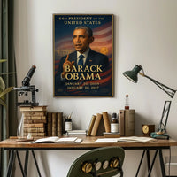 Barack Obama Patriotic Art Print Historical or Presidential Poster
