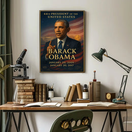 Barack Obama Patriotic Art Print Historical or Presidential Poster