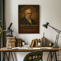 James Buchanan Vintage Presidential Portrait Poster