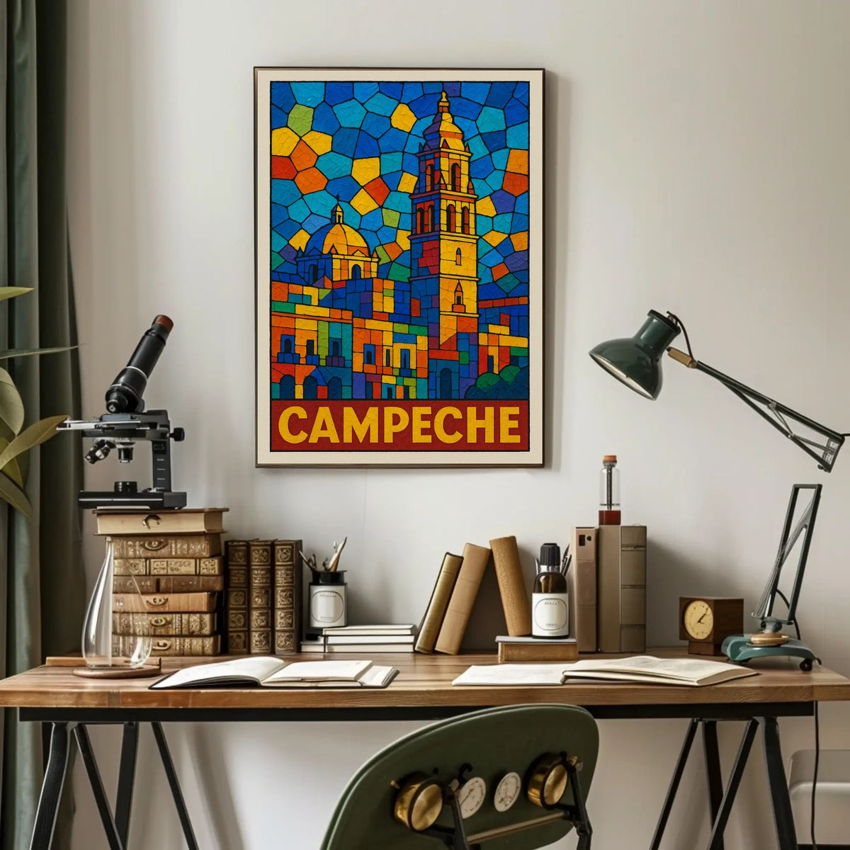 Campeche Stained Glass Art Poster