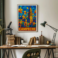 Campeche Stained Glass Art Poster