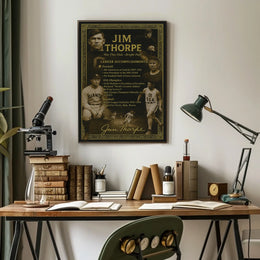 Celebrating Jim Thorpes Legendary Achievements Poster
