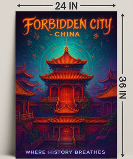 Forbidden City Enchantment in Cultural or Heritage Poster