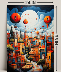 Dreamscape Cityscape Poster