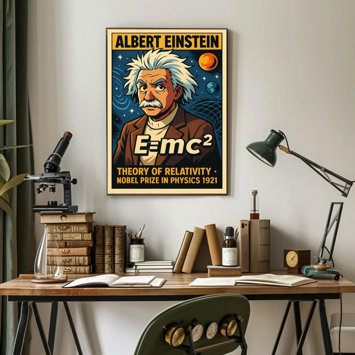 Albert Einstein Theory Of Relativity Poster